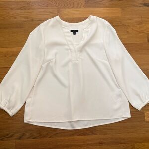 J Crew Women's White Blouse